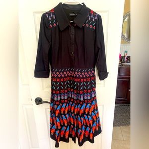 RARE! NWT Liza Luxe Modcloth Tropical Parrot Dress A-line, Pockets
